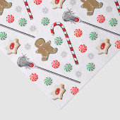 Lacrosse Kerstpatroon Tissuepapier (Detail)