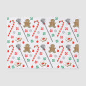 Lacrosse Kerstpatroon Tissuepapier (Voorkant)