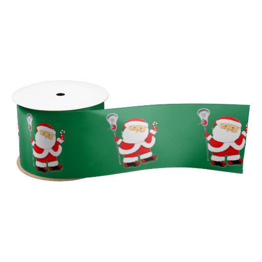 Lacrosse kerstsatin Ribbon Satijnen Lint (Spoel)