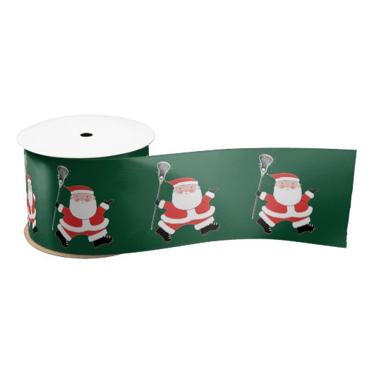 Lacrosse kerstsatin Ribbon Satijnen Lint (Spoel)