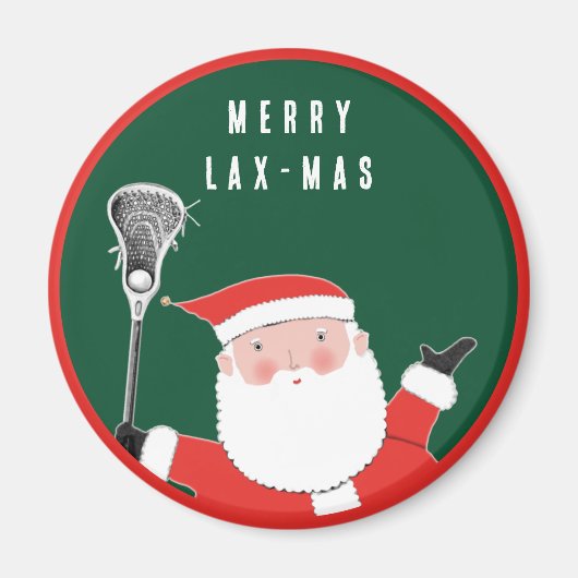 Lacrosse Kerststokvuller Magnet (Voorkant)