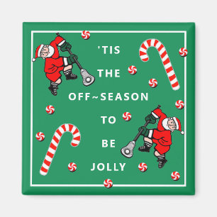 Lacrosse kerststooking Stuffer Magnet