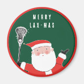 Lacrosse kerststookkers Magnet (Voorkant)