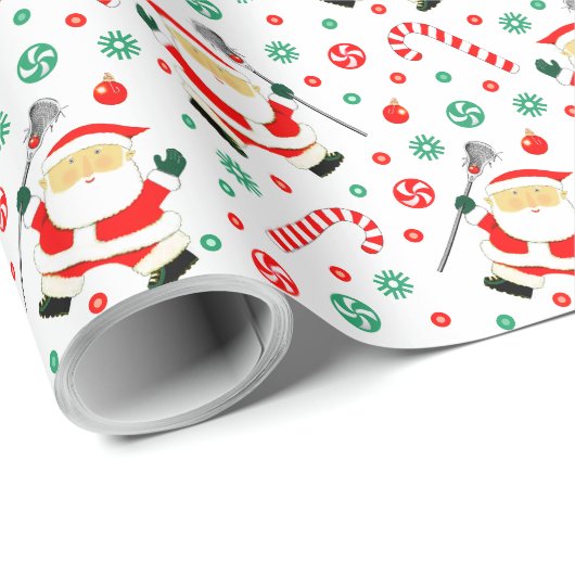 Lacrosse Kerstvakantie Cadeau Cadeaupapier (Rol Hoek)