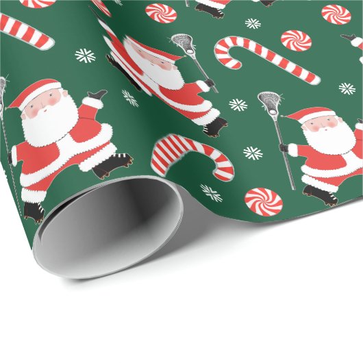 Lacrosse Kerstvakantie Cadeau Cadeaupapier (Rol Hoek)