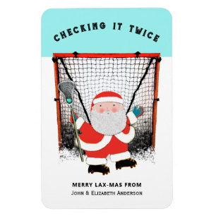 Lacrosse kerstvakantie cadeaubonnen magneet