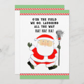 lacrosse kerstvakantie feestdagenkaart (Voorkant / Achterkant)