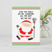 lacrosse kerstvakantie feestdagenkaart (Staand voorkant)