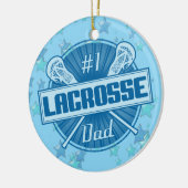Lacrosse kerstversiering, #1 Papa Lax Keramisch Ornament (Links)
