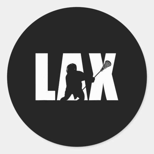 Lacrosse Kleding - Lacrosse 10 Ronde Sticker (Voorkant)