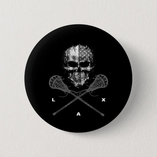 Lacrosse Kleding - Lacrosse 23 Ronde Button 5,7 Cm (Voorkant)