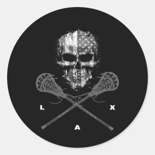 Lacrosse Kleding - Lacrosse 23 Ronde Sticker (Voorkant)