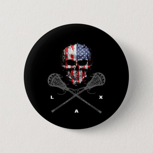 Lacrosse Kleding - Lacrosse 24 Ronde Button 5,7 Cm (Voorkant)