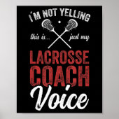 Lacrosse LAX American Flag Poster (Voorkant)
