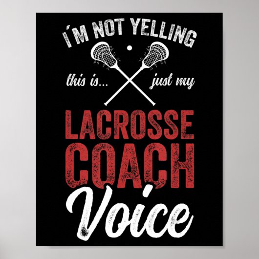 Lacrosse LAX American Flag Poster (Voorkant)