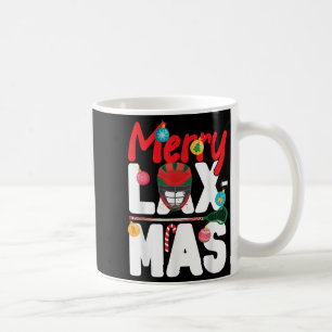 Lacrosse Lax Christmas Merry Lax-mas Koffiemok