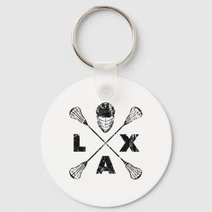 Lacrosse Lax Cross Axis Black Colorway Sleutelhanger