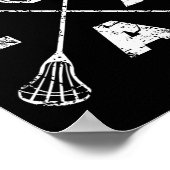 Lacrosse Lax Cross Axis Poster (Hoek)