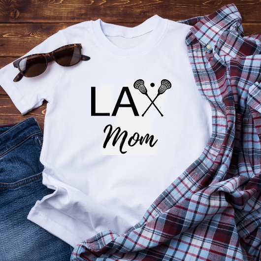 Lacrosse LAX mam Yelling met enthousiast Shirt