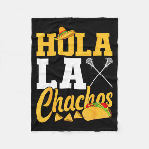 Lacrosse lax mexicaans cinco de mayo hola laxchach fleece deken