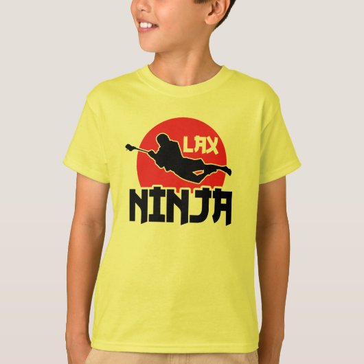 Lacrosse LAX Ninja T-shirt voor kinderen (Voorkant)