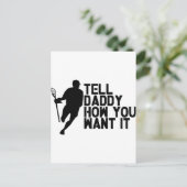 Lacrosse Lax papa Briefkaart (Staand voorkant)