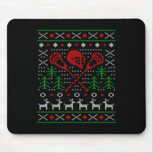 Lacrosse Lax Ugly Christmas Muismat
