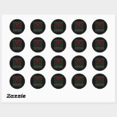 Lacrosse Lax Ugly Christmas Ronde Sticker (Vel)
