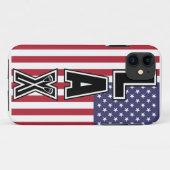 Lacrosse LAX US Vlag Case-Mate iPhone Case (Achterkant (horizontaal))