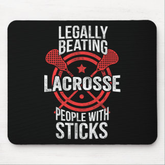 Lacrosse - Legaal mensen slaan met stokken Muismat