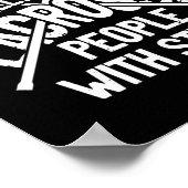 Lacrosse Legally Beating People With Sticks Poster (Hoek)