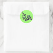 Lacrosse Letters Ronde Sticker (Tas)