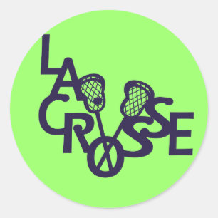Lacrosse Letters Ronde Sticker