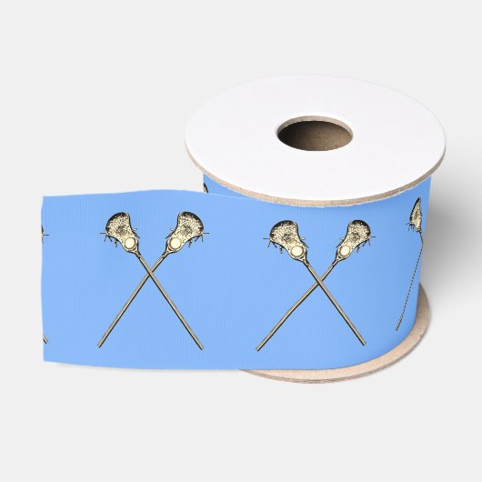 Lacrosse Lichtblauw Grosgrain Lint (Spoel)