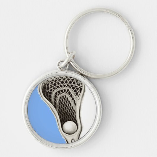 Lacrosse Lichtblauw Team Sleutelhanger (Voorkant)