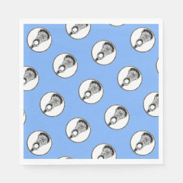 Lacrosse Lichtblauwe Partij Servet