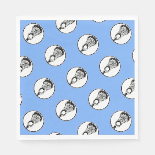 Lacrosse Lichtblauwe Partij Servet (Voorkant)