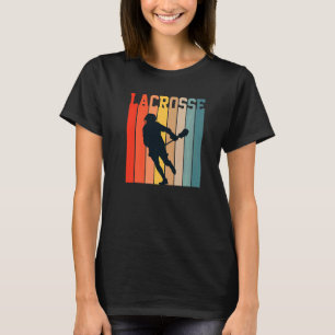 Lacrosse Liefde Lax Sport Spelers Teams Coach Retr T-shirt