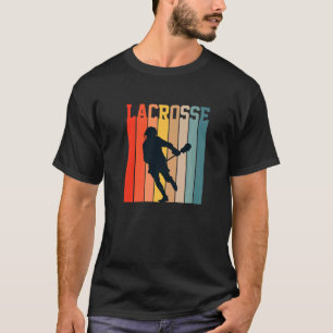 Lacrosse Liefde Lax Sport Spelers Teams Coach Retr T-shirt