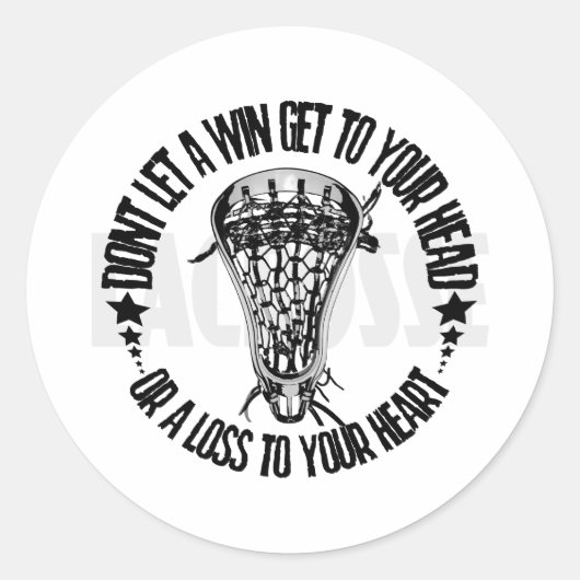 Lacrosse Lifestyle AWin achterzijde Sticker (Voorkant)