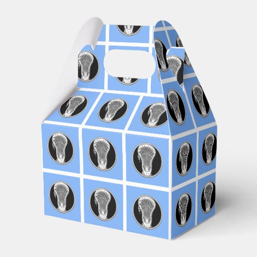 Lacrosse Light Blue Bedankdoosjes (Voorkant Zijde)