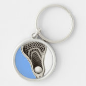 Lacrosse Light Blue Team Sleutelhanger (Voorkant)