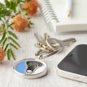 Lacrosse Light Blue Team Sleutelhanger (Zijkant)