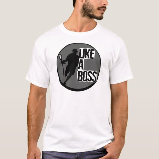 Lacrosse likeABoss T-shirt (Voorkant)