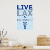 Lacrosse Live LAX en Prosper Art Poster (Keuken)