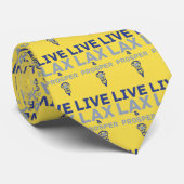 Lacrosse Live LAX en Prosper Stropdas (Opgerold)