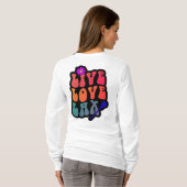LACROSSE/live, liefde, lak T-shirt (Achterkant volledig)