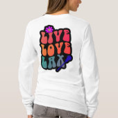 LACROSSE/live, liefde, lak T-shirt (Achterkant)