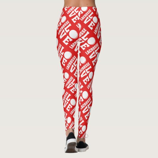 Lacrosse Love Print Leggings (Achterkant)