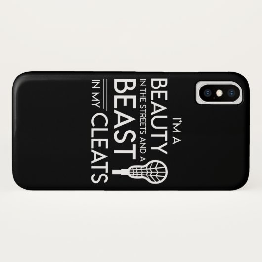 Lacrosse Lover Beauty Streets Beast Cleats Case-Mate iPhone Case (Achterkant (horizontaal))